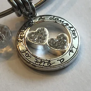 Footnotes Elegant Silver Tone Daughter Charm Bracelet thumbnail 4