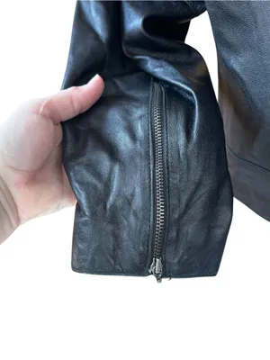 Isaac Mizrahi for Target leather jacket, size XL, outdoors, preppy, fall, dressy thumbnail 5