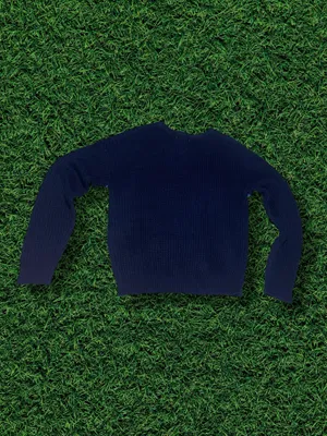 Navy Striped Oversized Sweater Multiple thumbnail 2