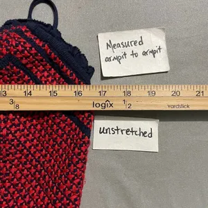Old Navy Babydoll Tank Size Large Tall Peplum Smocked Cami Red Embroidered Boho thumbnail 7