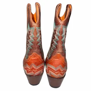 NEW Without Box Vintage Frye Snip Toe Embroidered Leather Cowboy Boots 6 thumbnail 3