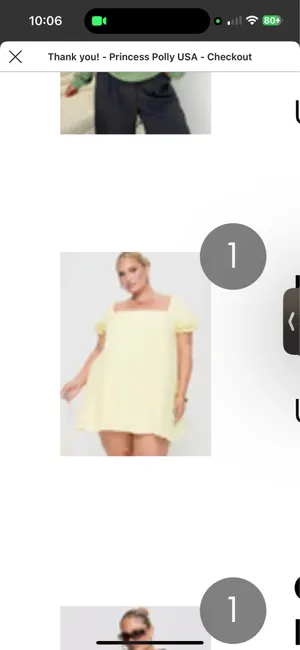 Princess Polly Dress Yellow Mini thumbnail 2
