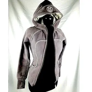 🍋Lululemon Special addition grey scuba hoodie in size 6 thumbnail 2