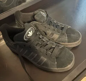 Adidas Black Suede Classic Three-Stripe Men's Sneakers thumbnail 1