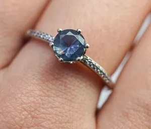Pandora Blue Sparkling Crown Ring thumbnail 4