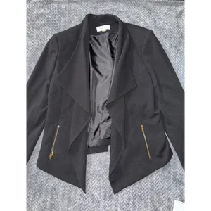 Calvin Klein Women's Black Open‎ Front Blazer Jacket Size 12 NWT thumbnail 2