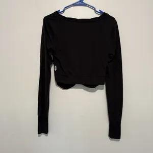 Free‎ People Movement Undertow Long Sleeve Crossover Twist Front T-shirt Small thumbnail 6