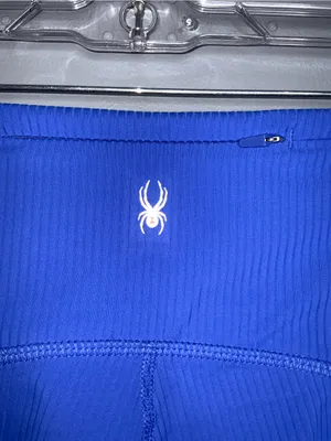 Spyder Royal Blue Ribbed Leggings Small thumbnail 4