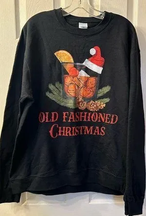Vintage sweatshirt “ Old Fashion Christmas” XL thumbnail 1