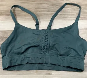 Aerie Offline Real Me Stretch Green Sports Bra Women’s Medium thumbnail 1