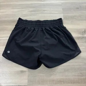 Lululemon Hotty Hot Short High-Rise Long 4" Women Size 4 Black thumbnail 3