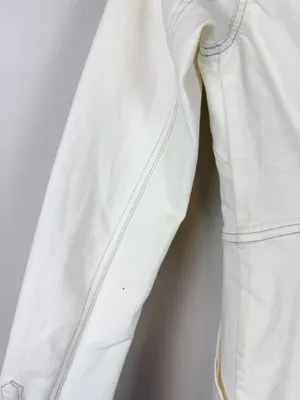 NWT Free People Dynomite Denim White Long Sleeve Mini Shirt Dress Size‎ XS thumbnail 12