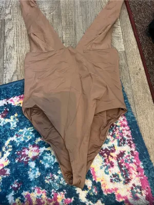 Zara Brown One-Piece Bodysuit thumbnail 6