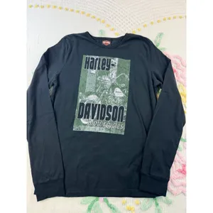 Harley‎ Davidson Motorcycles Black Long Sleeve Graphic Tee Shirt X-Large thumbnail 3