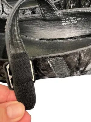 C Comfort Est 1946 Velvet Mary Jane Ballet Flats in Black thumbnail 5