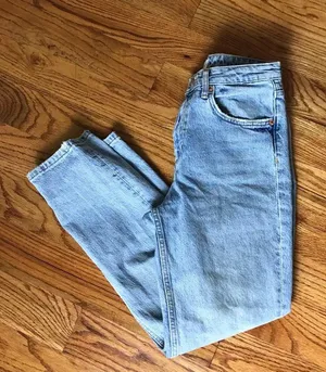 Zara Classic Blue Denim Jeans thumbnail 1