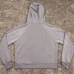 RECREATION Grey Half-Zip Athletic Hoodie Pocket Sweatshirt Womens Small thumbnail 3