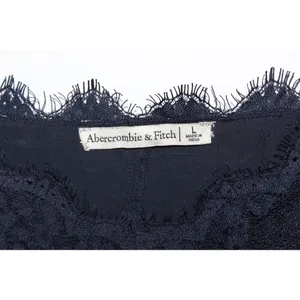 Womens Abercrombie & Fitch Navy Blue Lace Viscose Camisole Tank Top Size Large L thumbnail 3