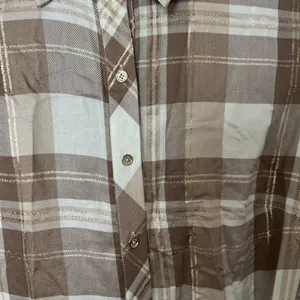 Tommy Hilfiger Womens Metallic Plaid Shirtdress Taupe NWT Size 8 Preppy Classic thumbnail 3