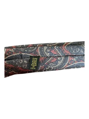 Vintage Etienne Aigner Silk Tie | Classic Paisley Print | Made in USA thumbnail 3