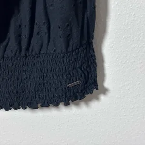 Hollister‎ Women Black Off Shoulder Cropped Top Size M. thumbnail 3