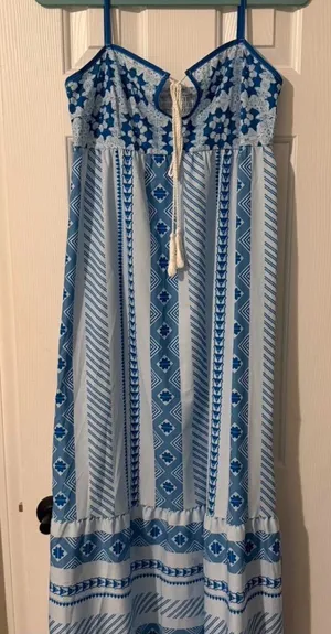 Beach Boutique Blue Maxi Dress thumbnail 1