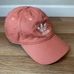NWOT Adidas Women's Coral Embroidered Adjustable Baseball Cap Hat thumbnail 5
