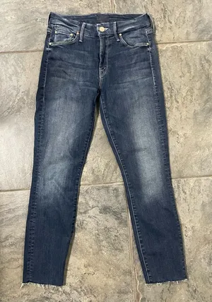 MOTHER‎ The Looker Crop On the Edge Jeans Sz 25 thumbnail 1
