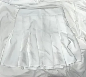 Yesstyle white pleated mini skirt thumbnail 1