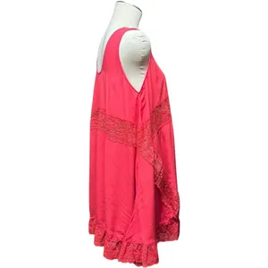 Easel Flowy Lace Sleeveless Top Red Large thumbnail 4