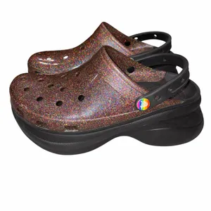 Crocs Classic Bae Translucent Glitter Platform Clogs Shoes Limited Edition 10 thumbnail 3