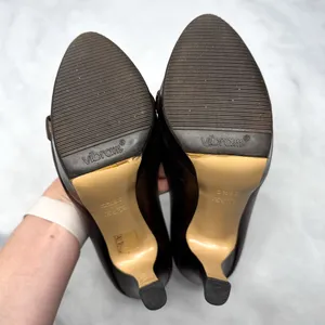 GUCCI Vintage Y2K Hollywood Horsebit Metallic Leather Platform Pump Heels Bronze thumbnail 12