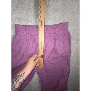 Abercrombie & Fitch Sloane Tailored‎ Wide Leg Pants Chinos Linen Blend 27/4s thumbnail 6