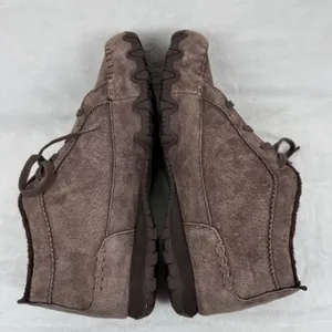 Skechers‎ Relaxed Fit Womens 10 Brown Suede Faux Fur Memory Foam Boots thumbnail 10
