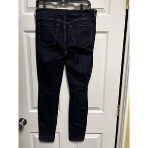 Gap Size 28 Legging Jeans‎ Skinny Jegging Stretch Dark Wash Tiny Hole thumbnail 7