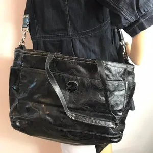 COACH Black Patent Leather Shoulder Bag thumbnail 4