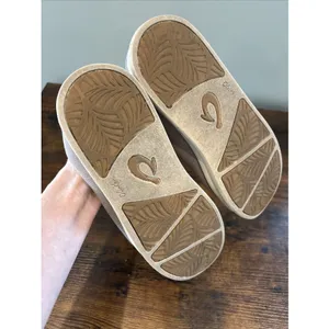 OluKai‎ Ki'ihele Li Womens 9.5 Gray Canvas Sneakers Drop In Heel Sneakers Shoes thumbnail 6