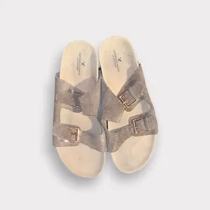 American Eagle Tan Suede Sandals Shoe Size 10 thumbnail 3