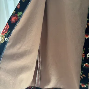 Floral Trim Tan Cardigan thumbnail 4