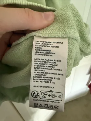 Anthropologie Pilcro The Niki Bubble Sweatshirt Light Green Pastels Crewneck M thumbnail 5