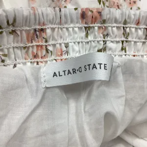 Altar’d State Cotton Layered Ditsy Floral Elastic Waist Mini Skirt Medium NWOT thumbnail 5