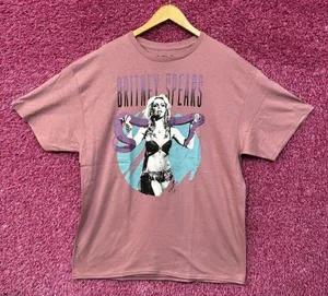 Britney Spears Snake Pink T-Shirt XL thumbnail 1
