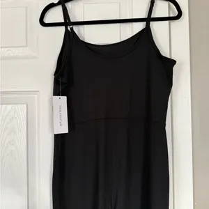 Yogalicious Lux Black Rib Scarlett Flare Jumpsuit size L thumbnail 10