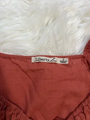 Liberty Love Terracotta Puff Sleeve Blouse  thumbnail 2