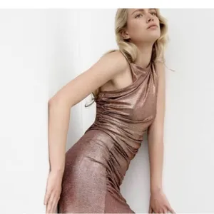 Zara New! Shimmer Sleek Glowy Body Disco Party Top thumbnail 5