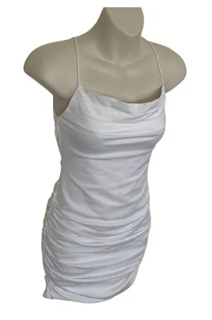 Tiger Mist Reese Body Con Dress White Medium thumbnail 1