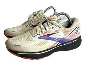 Brooks Ghost 14 Running athletic Shoes Womens‎ Sz 10 M (B) White/Purple thumbnail 1