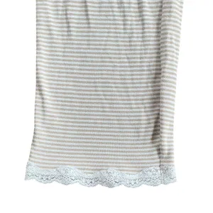 Rachel Ashwell Cottagecore Striped Pajama Pants‎ Lace Trim Lounge Bottoms Smal thumbnail 2