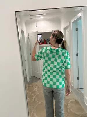 Boutique Checkered Top thumbnail 2