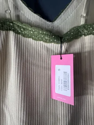 Edikted Beige with green lace bodysuit thumbnail 3